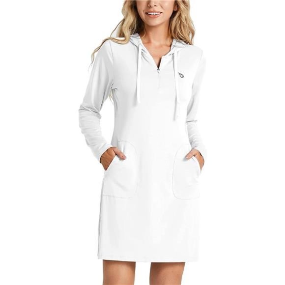 Women's Long Sleeve Zip Beach Coverup UPF 50+ Sun Protection
